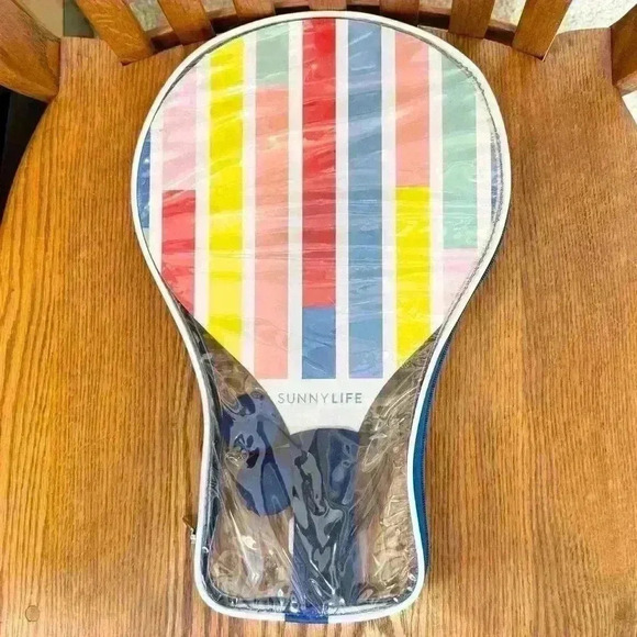 🌈 6/$60, 2 Sunny Life Beach Bats New With Case And 2 Balls, Multicolor - Picture 2 of 5